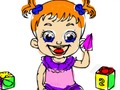 Trò chơi Trở lại trường: Tô màu búp bê em bé trực tuyến