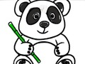 Trò chơi Trở lại trường học: Tô màu gấu trúc  trực tuyến