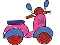 Trò chơi Tô màu chuyến đi xe scooter trong thành phố trực tuyến