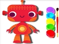 Trò chơi Trở lại trường: Sổ tô màu robot trực tuyến