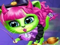 Trò chơi Biến hình đáng sợ tại Salon Thú Cưng Halloween trực tuyến