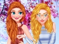 Trò chơi Chuyến đi của Princess Girls đến Mỹ  trực tuyến