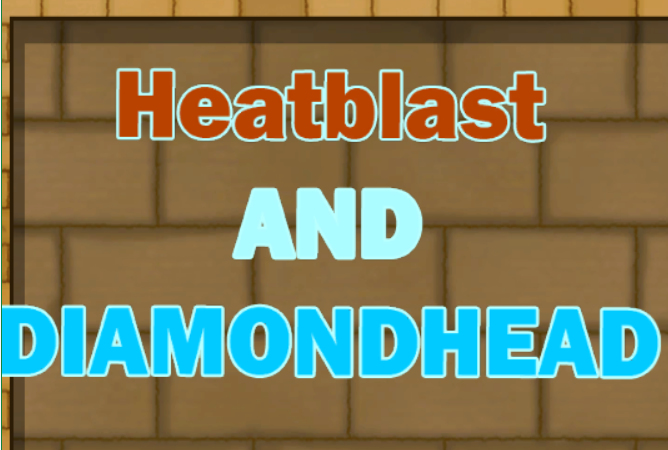 Trò chơi Heatblast và đầu kim cương  trực tuyến