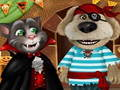 Trò chơi Talking Tom và Angela Halloween Party trực tuyến