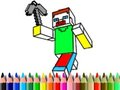 Trò chơi Trở lại trường học: Minecraft tô màu trực tuyến
