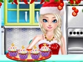 Trò chơi Máy làm bánh Cupcake Giáng sinh đông lạnh  trực tuyến