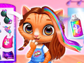 Trò chơi Tiệm cắt tóc hình thú Kitty  trực tuyến