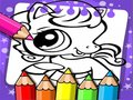 Trò chơi Sách tô màu cửa hàng thú cưng Littlest  trực tuyến