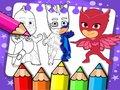 Trò chơi Sách tô màu mặt nạ PJ  trực tuyến