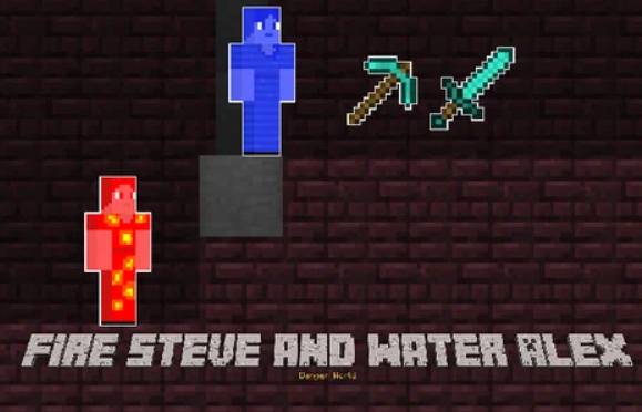Trò chơi Chữa cháy Steve và nước Alex  trực tuyến
