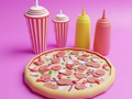 Trò chơi Sách tô màu: Pizza  trực tuyến