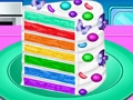 Trò chơi Làm Bánh Confetti Cầu Vồng  trực tuyến