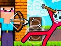 Trò chơi Noob Archer vs Stickman Zombie trực tuyến