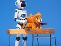 Trò chơi Sách tô màu: Robot và chú chó  trực tuyến