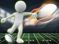 Trò chơi Chạy và Đá Rugby Stickman trực tuyến