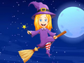Trò chơi Sách tô màu: Cô gái Halloween  trực tuyến