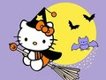 Trò chơi Sách tô màu: Kitty Halloween  trực tuyến