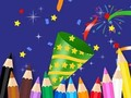 Trò chơi Sách tô màu: Chúc mừng năm mới  trực tuyến