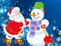 Trò chơi Ghép hình ông già Noel và người tuyết  trực tuyến