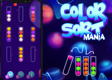 Trò chơi Mania sắp xếp màu sắc  trực tuyến