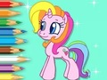 Trò chơi Sách tô màu: Pony tỏa sáng  trực tuyến