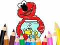 Trò chơi Sách tô màu: Người bạn mới Elmo  trực tuyến