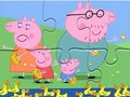 Trò chơi Câu đố ghép hình: Vịt ăn Peppa Pig  trực tuyến