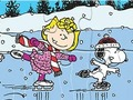 Trò chơi Câu đố ghép hình: Trượt băng Snoopy  trực tuyến
