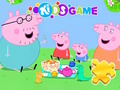 Trò chơi Câu đố ghép hình: Chuyến dã ngoại của gia đình lợn Peppa  trực tuyến