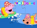Trò chơi Câu đố ghép hình: Thuyền buồm biển Peppa Pig  trực tuyến