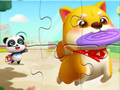 Trò chơi Trò Chơi Ghép Hình: Gấu Trúc Nhỏ Chơi Cùng Thú Cưng  trực tuyến