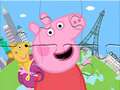 Trò chơi Câu đố ghép hình: Peppa Du lịch vòng quanh  trực tuyến