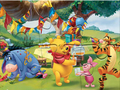 Trò chơi Câu đố ghép hình: Bữa tiệc Winnie The Pooh  trực tuyến