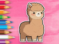 Trò chơi Sách tô màu: Alpaca dễ thương  trực tuyến