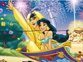 Trò chơi Câu đố ghép hình: Ngọn đèn của Aladdin  trực tuyến
