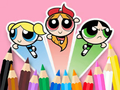 Trò chơi Sách tô màu: Những cô gái Powerpuff  trực tuyến