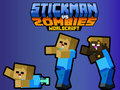 Trò chơi Stickman đấu với Zombie WorldCraft trực tuyến