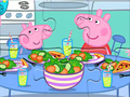 Trò chơi Câu đố ghép hình: Giờ ăn tối của Peppa  trực tuyến