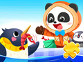Trò chơi Câu đố ghép hình: Chuyến tham quan Nam Cực của bé gấu trúc  trực tuyến