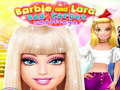 Trò chơi Thử thách thảm đỏ Barbie và Lara  trực tuyến