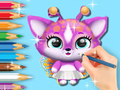 Trò chơi Sách tô màu: Fluvsies dễ thương  trực tuyến
