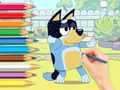 Trò chơi Sách tô màu: Bluey và Bingo  trực tuyến