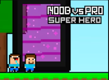 Trò chơi Noob vs Siêu anh hùng chuyên nghiệp  trực tuyến