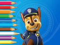 Trò chơi Sách tô màu: Paw Patrol Chase  trực tuyến