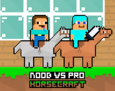 Trò chơi Noob vs Pro Horsecraft trực tuyến