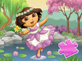 Trò chơi Câu đố ghép hình: Vũ điệu hồ Dora  trực tuyến