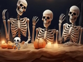 Trò chơi Cuộc trốn thoát thuộc địa của bộ xương Halloween  trực tuyến