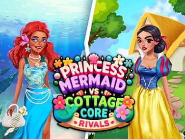 Trò chơi Princess Cottage Core vs đối thủ của nàng tiên cá  trực tuyến