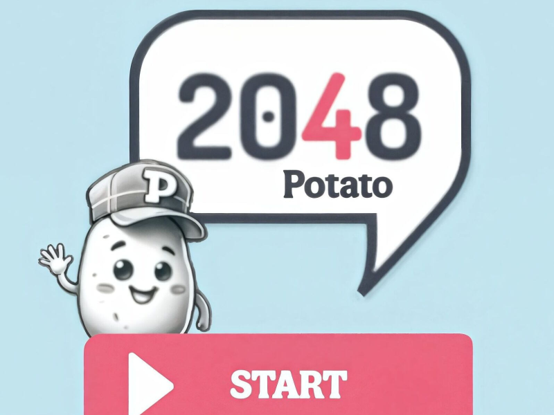 Trò chơi 2048 Khoai tây  trực tuyến