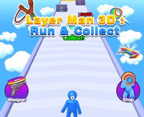 Trò chơi Layer Man 3d Run Thu thập  trực tuyến